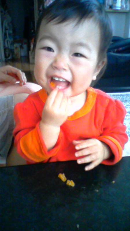 みかんを食べました